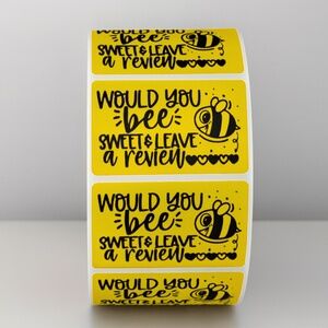 Please Leave a Review Sticker , cute thank you sticker for small business 2"